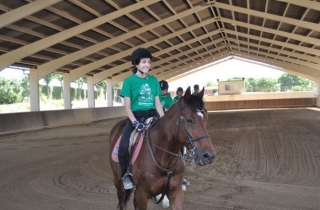 listos para comenzar una travesia a caballo